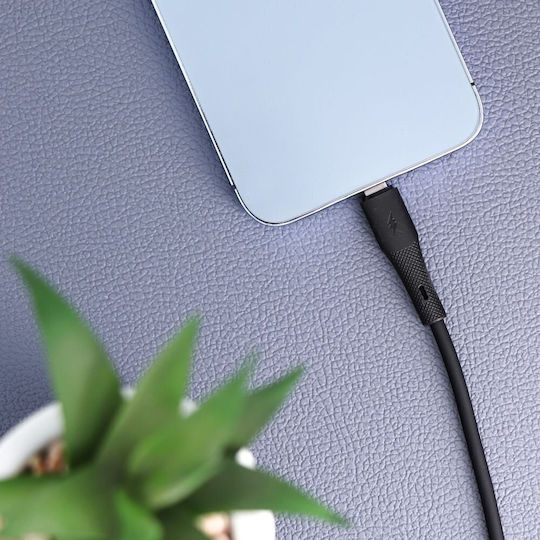 Forcell USB-C to Lightning Cable 27W Μαύρο 1m