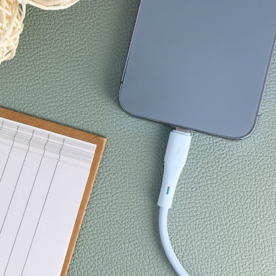 Forcell Редовна USB-C към Lightning кабел 27W Син 1м