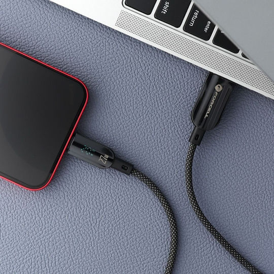 Forcell USB-C to Lightning Cable 12W Black 1.2m