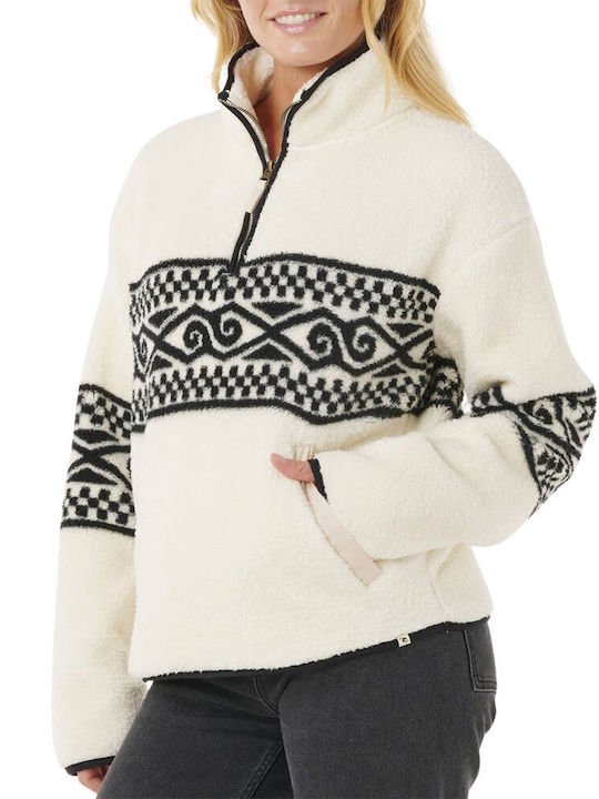 Winter Women's Fleece Blouse Beige