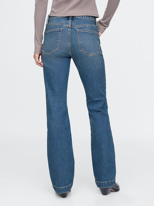 Niedrig tailliert Damenjeans in Schlanker Passform Medium Wash