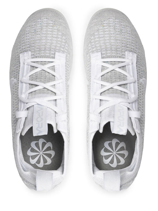 Air Vapormax 2021 Flyknit Дамски Маратонки White / Pure Platinum / Metallic Silver