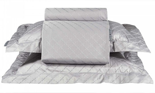 Greenwich Polo Club Duvet Cover Set Cotton Satin Queen with 2 Pillowcases 220x240 Classic Blue