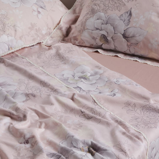 Das Home Σετ Υπέρδιπλη 220x240cm Prestige Grey, Pink