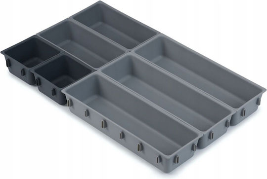 Verk Group Tăvi Pentru Tacâmuri De Sertar Din Plastic 52x43.5x5cm 10 Bucăți Albe