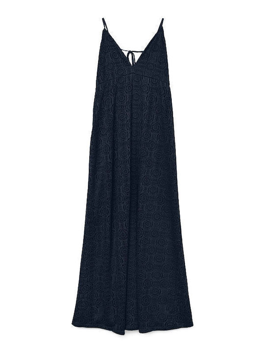 Summer Midi Dress Navy Blue
