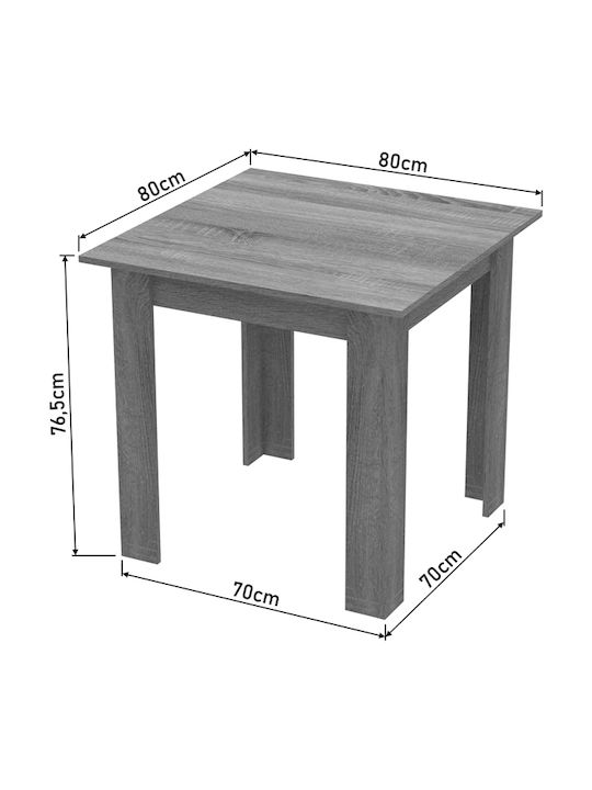 Esszimmer Manka-parker 3Stück 80x80cm