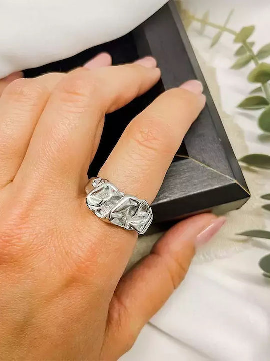 Δαχτυλίδι Ανοιχτό Ανοξείδωτο Ατσάλι Awear Sage Silver