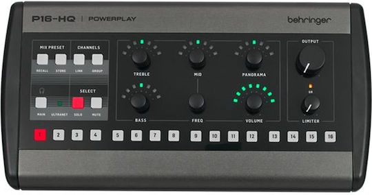 Behringer P16-HQ Αυτοενισχυόμενη Ψηφιακή Κονσόλα 16 Καναλιών / 16 Εισόδους XLR