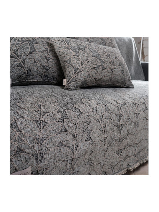 Teoran Charlotte Viersitzer-Sofa Überwurf Chenille 180x350cm 04