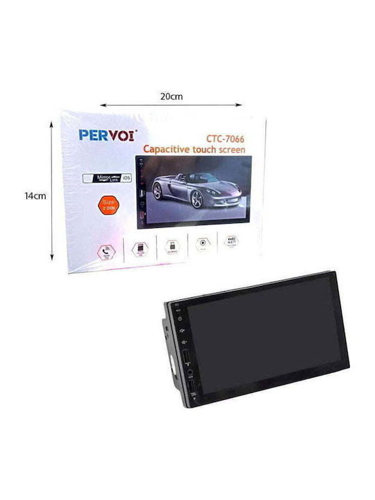PerVoi Ηχοσύστημα Αυτοκινήτου 2DIN (Bluetooth/USB) με Οθόνη Αφής 7"