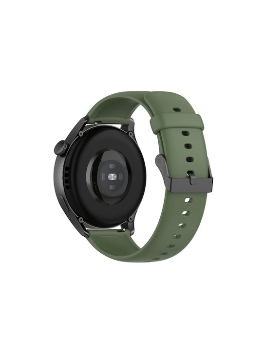 Solid Color Λουράκι Σιλικόνης Μαύρο (Huawei Watch 4)