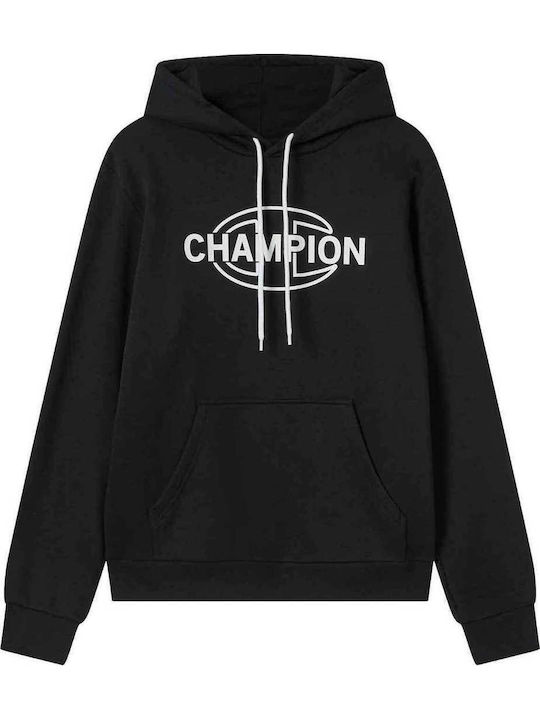 Sweatshirt with Hood Black