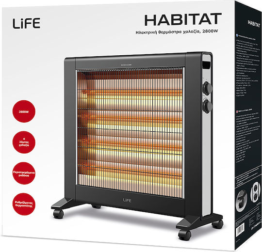 Life Habitat Нагревател Кварц с термостат 2800W