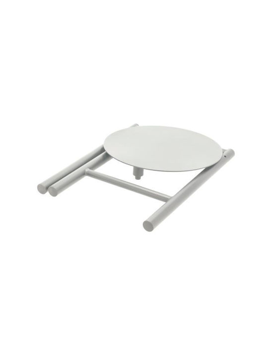 Табуретка Дневна стая Сгъваемо Метално Soft Grey 33x33x45бр