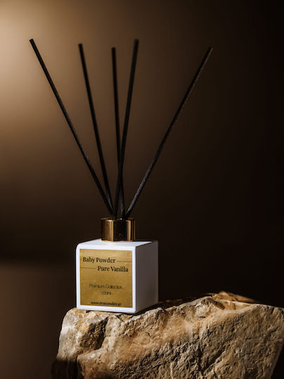 Baby Powder & Pure Vanilla Diffuser 100ml Μαύρο Ματ