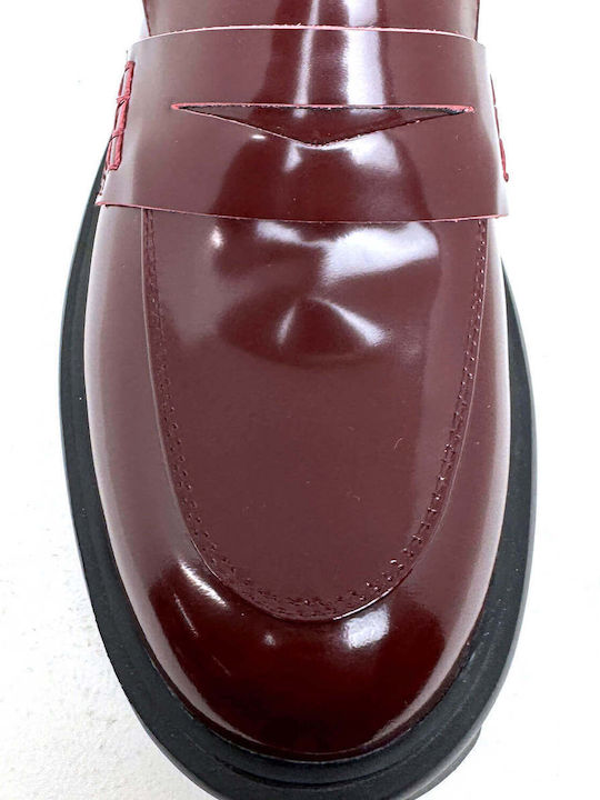 Damen Mokassins in Rot Farbe