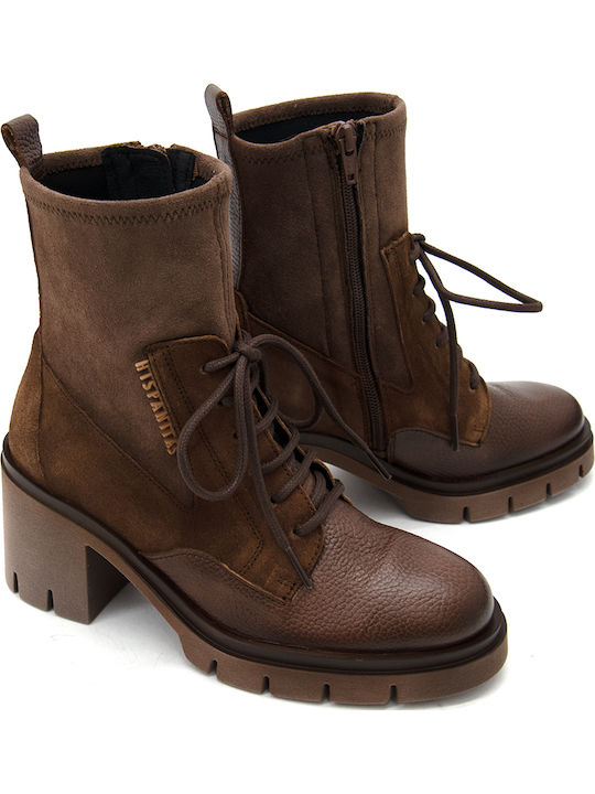Ghete De Piele Dama Ankle Maro