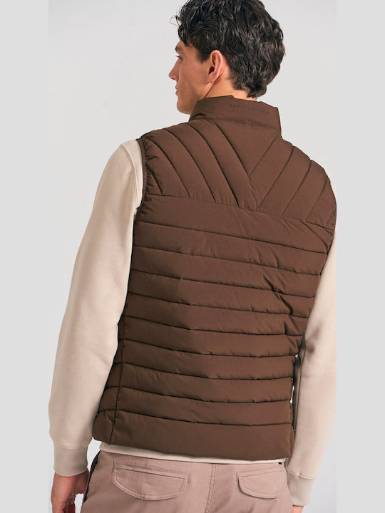 Ärmellos Jacke Puffer Braun