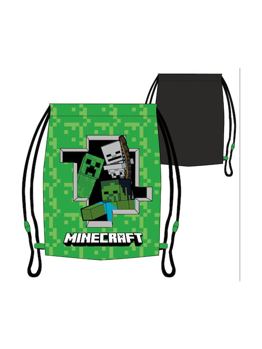Minecraft Kinder Rucksack Beuteltasche Grün 37cmx32cmcm