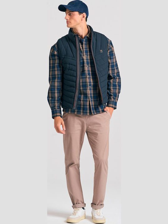 Ärmellos Jacke Puffer Marineblau