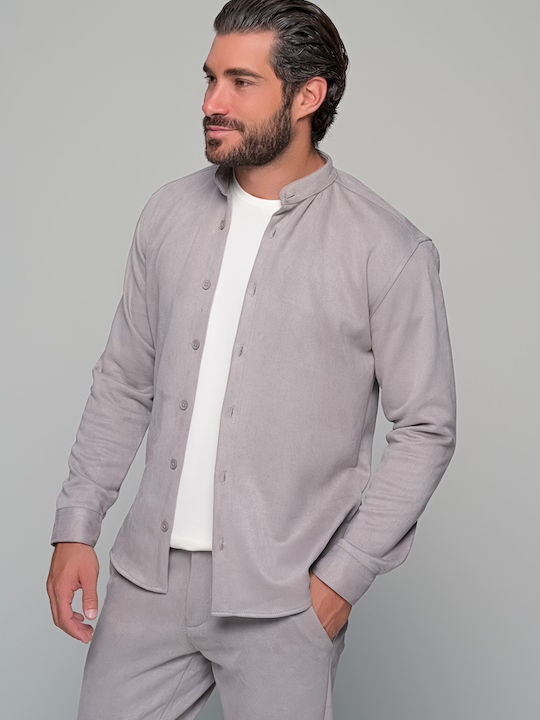 Alcantara Ben Tailor Herrenhosen Set aus Hose und Hemd Grau