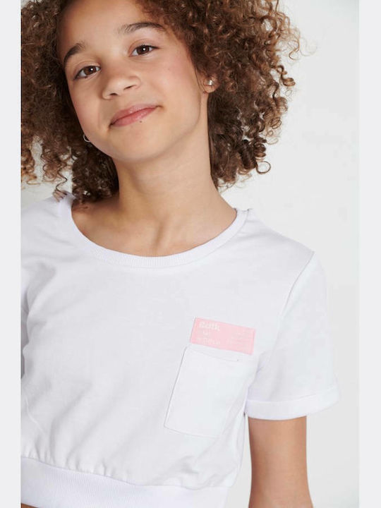 Kids' Crop Top Short Sleeve White One World