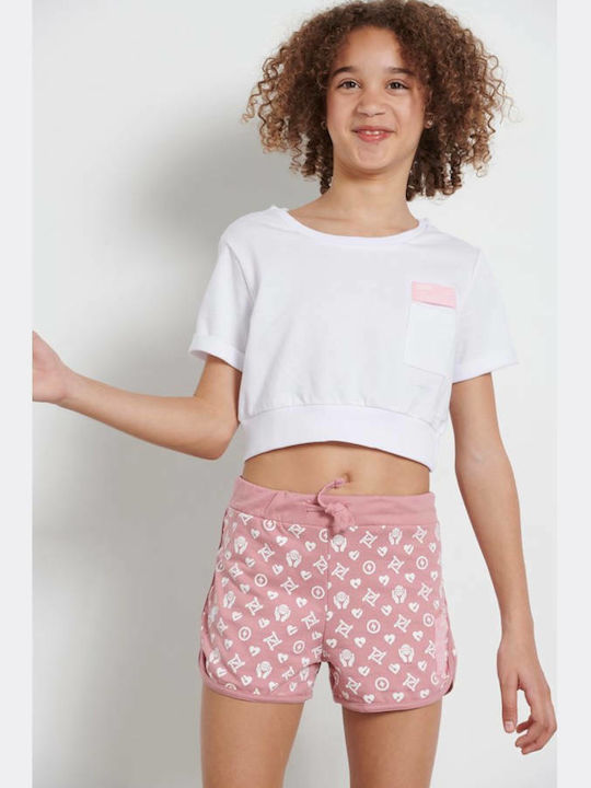Kids' Crop Top Short Sleeve White One World