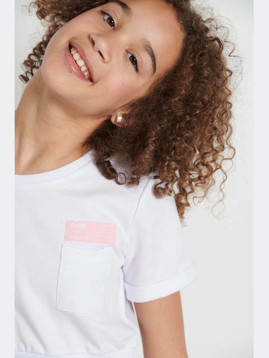 Kids' Crop Top Short Sleeve White One World