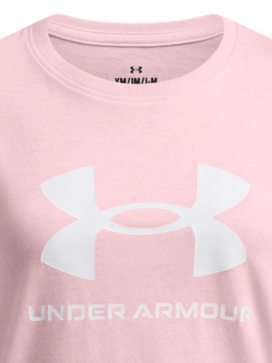 Παιδικό T-shirt Ροζ Big Logo Ss