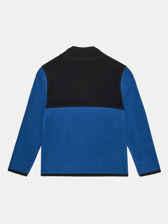 Kids Cardigan Fleece Blue