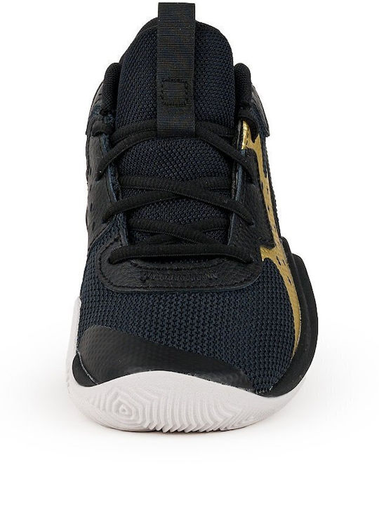 Gs Jet '23 Kids Sports Shoes Basketball with Laces Black