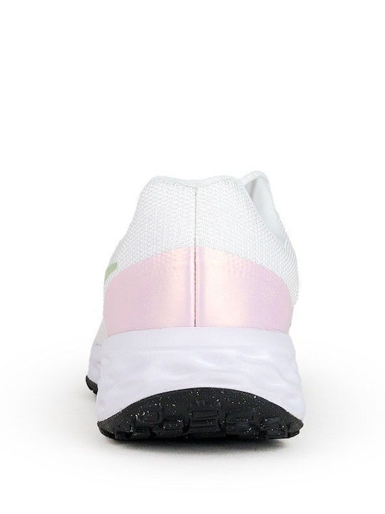 Revolution Revolution 6 Kids Sports Shoes Running with Laces Summit White / Pink Foam / White / Honeydew
