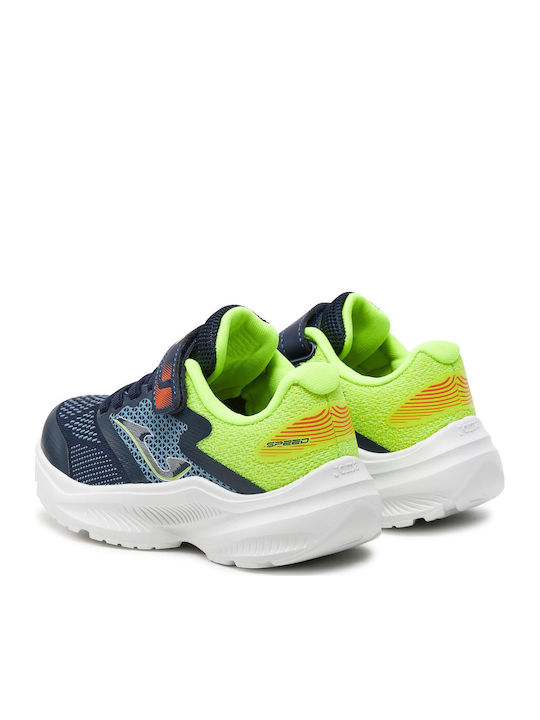 Speed Αθλητικά Παιδικά Παπούτσια Running με Σκρατς Μπλε