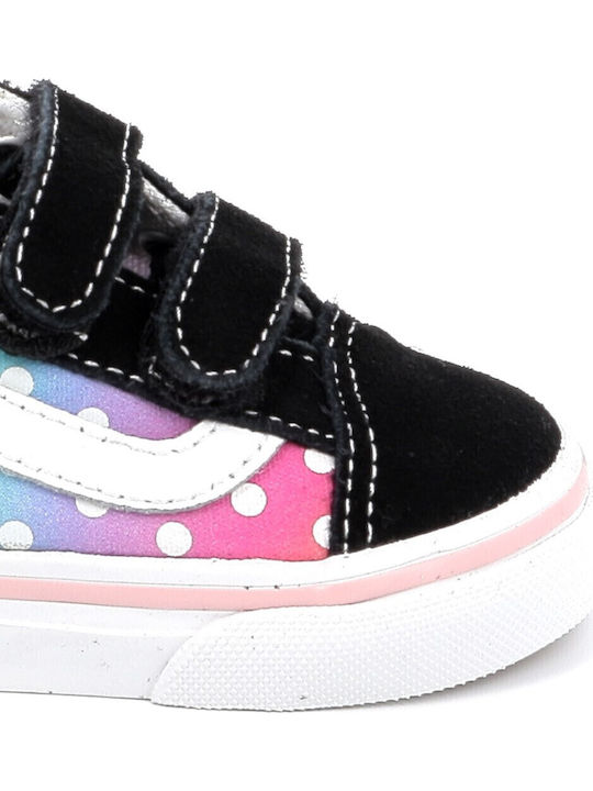 Old Skool V Παιδικά Sneakers με Σκρατς Μαύρα