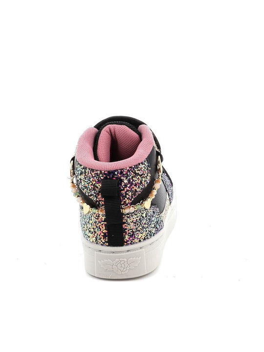 Gioiello Παιδικά Sneakers High με Σκρατς Μαύρα