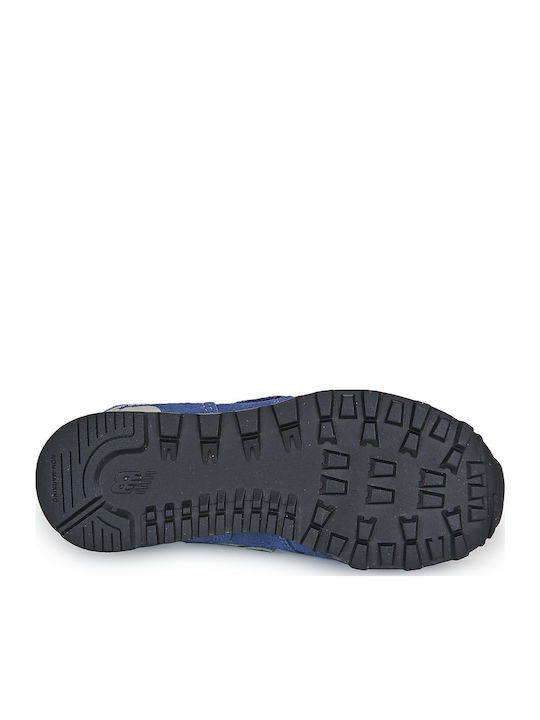 574 Kids Sneakers with Scratch Blue