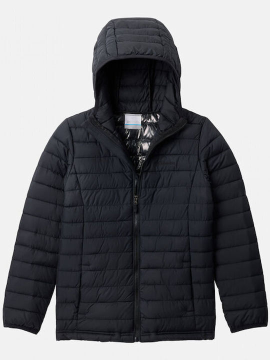 Kinder Freizeitjacke Lang mit Futter & Kapuze Black Lite Ii