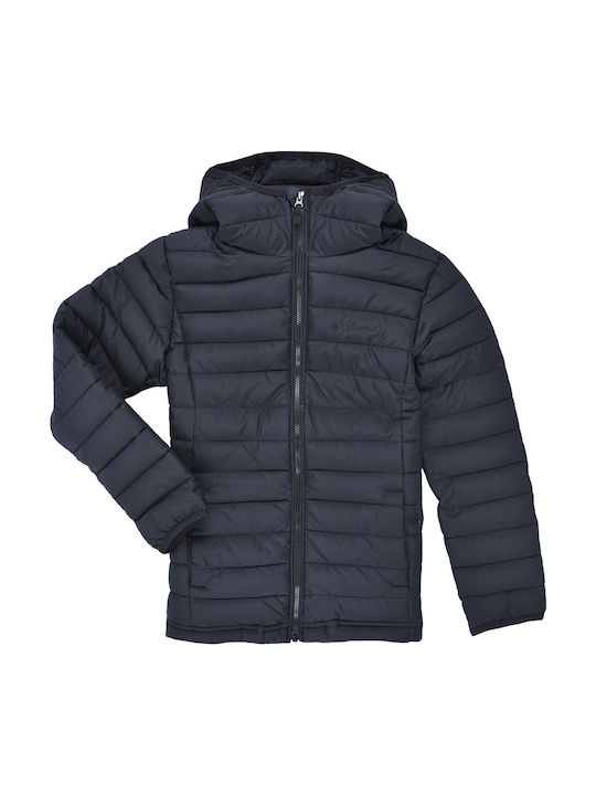 Kinder Freizeitjacke Lang mit Futter & Kapuze Black Lite Ii