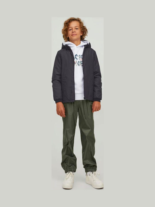Kids' Casual Jacket Short with Hood Black