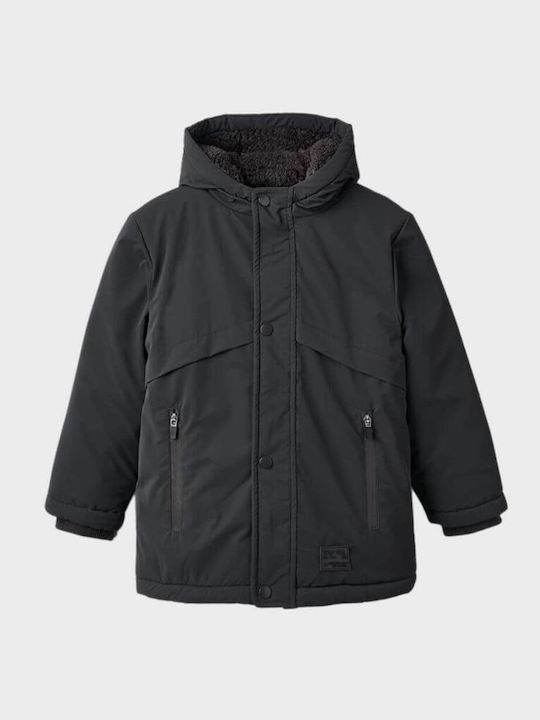 Kinder Freizeitjacke mit Futter & Kapuze Gray