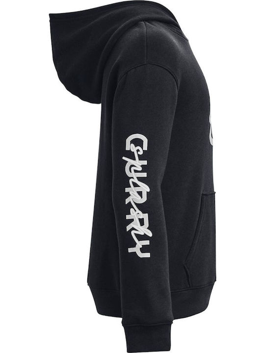 Kinder-Sweatshirt mit Kapuze Schwarz Splash