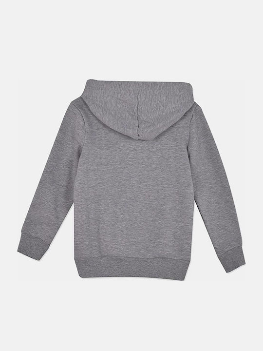 Kids Sweatshirt with Hood and Pockets Gray