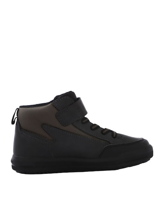 J Arzach Boy Kids Boots with Velcro Black