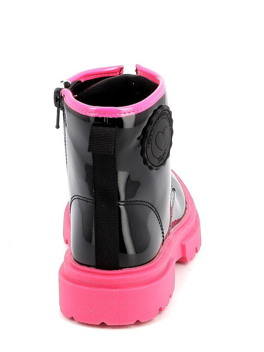 Kinderstiefel mit Reißverschluss Schwarz