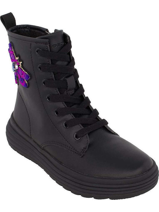 Phaolae Kids Boots with Zipper Black