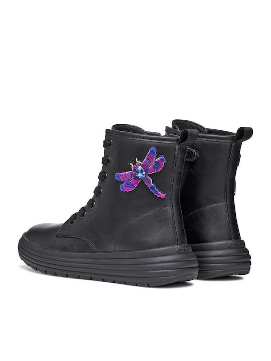 Phaolae Kids Boots with Zipper Black
