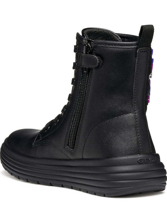 Phaolae Kids Boots with Zipper Black