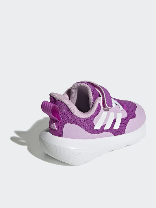 Fortarun Fortarun 3.0 EL Kids Sports Shoes Running with Hoop & Loop Closure Purple / White / Lilac