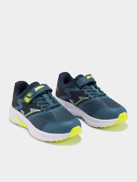 Speed Kids Sports Shoes Running with Hoop & Loop Closure Green